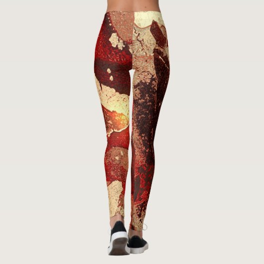 Abstracte marmeren achtergrond. leggings (Achterkant)