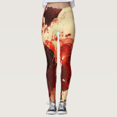 Abstracte marmeren achtergrond. leggings (Voorkant)