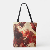 Abstracte marmeren achtergrond. tote bag (Achterkant)