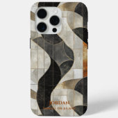 Abstracte marmeren golven – aardse elegant ontwerp Case-Mate iPhone case (Achterkant)