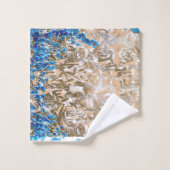 Abstracte Marmeren Handdoekenset Neutrale Moderne Bad Handdoek (Wasdoekje)