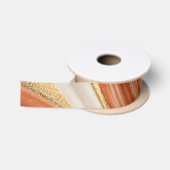 Abstracte marmeren oranje kleur lint (Spoel)