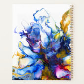 Abstracte marmeren vloeibare kunst planner (Achterkant)