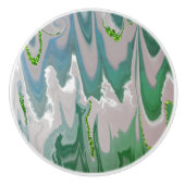 Abstracte marmeren werveling ceramische trekkracht keramische knop (Voorkant)