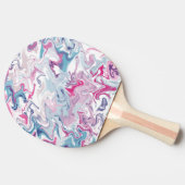 Abstracte Marmeren Werveltje Ping Pong Paddle – Kl Tafeltennisbatje (Zijkant)