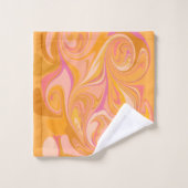 Abstracte marmerkunst in geel bad handdoek (Wasdoekje)