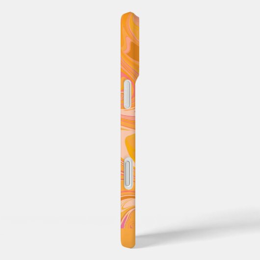 Abstracte marmerkunst in geel Case-Mate iPhone case (Achterkant / Rechts)