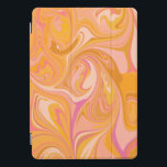 Abstracte marmerkunst in geel iPad pro cover<br><div class="desc">Bescherm uw iPad in stijl met deze Eenvoudige Abstracte kunstschildering in mosterdgeel en roze.</div>