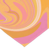 Abstracte marmerkunst in geel korte tafelloper (Hoek)