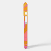 Abstracte marmerkunst in heldergeel en roze Case-Mate iPhone case (Achterkant / Links)