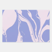 Abstracte marmerkunst in lavender en Blush Pink Inpakpapier Vel (Voorkant 2)