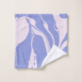 Abstracte marmerkunst in Lavender Paars en roze Bad Handdoek (Wasdoekje)