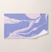 Abstracte marmerkunst in Lavender Paars en roze Bad Handdoek (Handdoek)