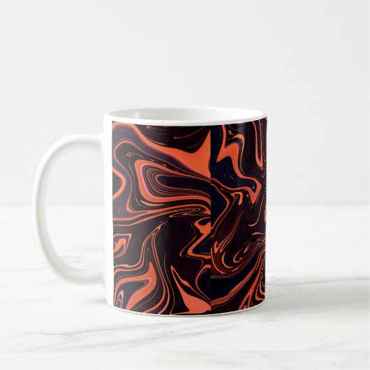 Abstracte marmertextuur Achtergrond Koffiemok (Links)