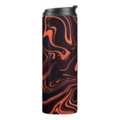 Abstracte marmertextuur Achtergrond Thermosbeker (Gedraaid links)