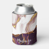 Abstracte marmertextuur blikjeskoeler (Blikje Voorkant)