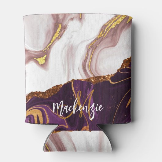 Abstracte marmertextuur blikjeskoeler (Achterkant)