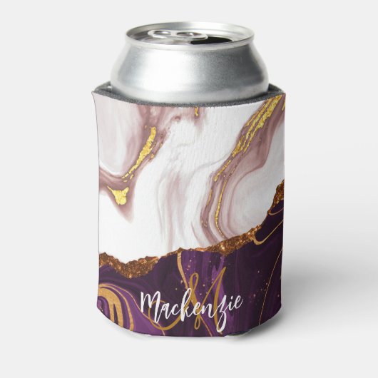 Abstracte marmertextuur blikjeskoeler (Blikje Achterkant)