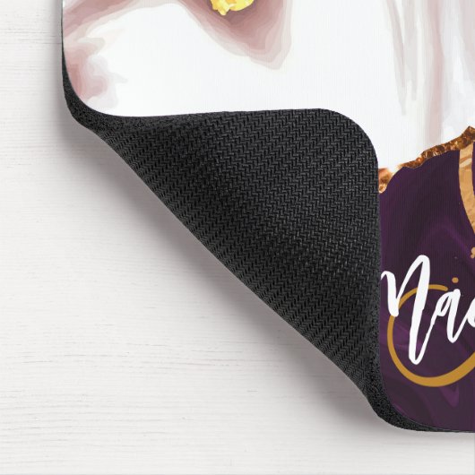 Abstracte marmertextuur muismat (Hoek)