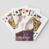 Abstracte marmertextuur pokerkaarten (Achterkant)