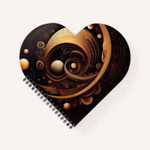 Abstracte mars notitieboek