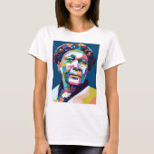 Abstracte Mary Seacole in WPAP T-shirt (Voorkant)