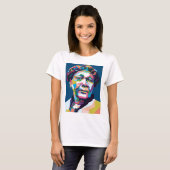 Abstracte Mary Seacole in WPAP T-shirt (Voorkant volledig)