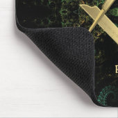 Abstracte Masonic Monogrammed Muismat (Hoek)