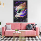 Abstracte Masquerade Masker Canvas Kunst (Insitu (Woonkamer))