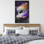 Abstracte Masquerade Masker Canvas Kunst (Insitu (Slaapkamer))