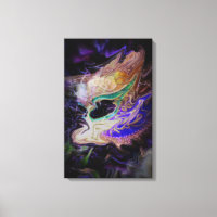 Abstracte Masquerade Masker Canvas Kunst