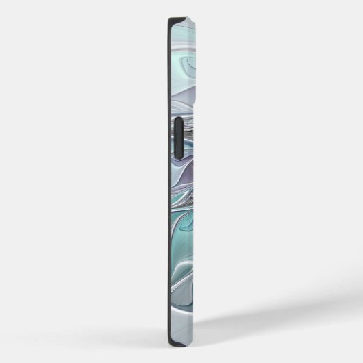 Abstracte matige bloem met blauw Case-Mate iPhone case (Achterkant / Rechts)