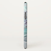 Abstracte matige bloem met blauw Case-Mate iPhone case (Achterkant / rechts)