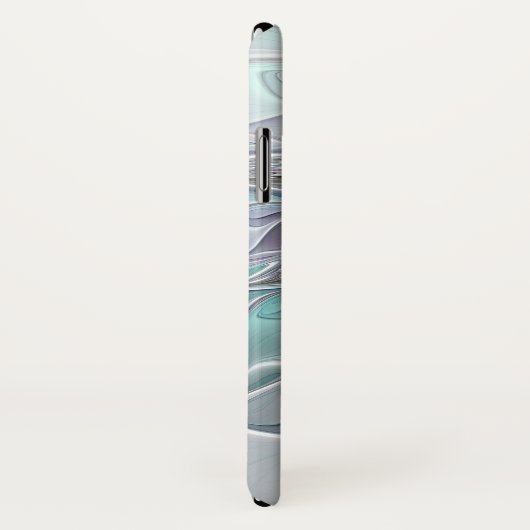 Abstracte matige bloem met blauw Case-Mate iPhone case (Achterkant / rechts)