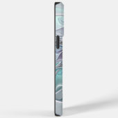 Abstracte matige bloem met blauw Case-Mate iPhone case (Achterkant / Rechts)