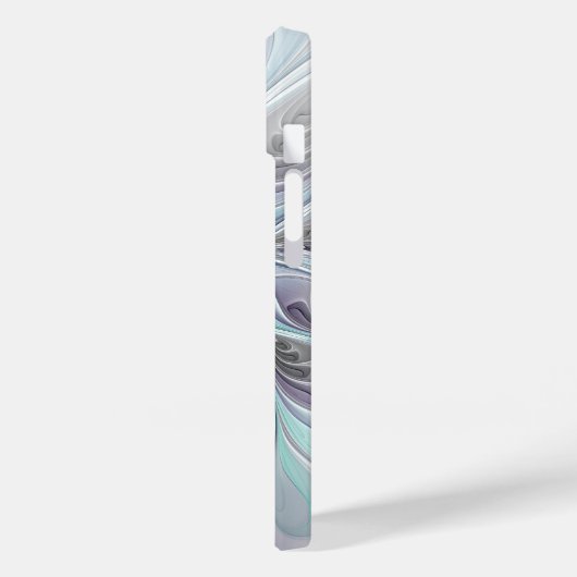 Abstracte matige bloem met blauw Case-Mate iPhone case (Achterkant / Links)