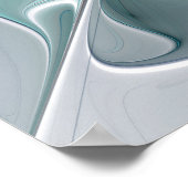 Abstracte matige bloem met blauw poster (Hoek)