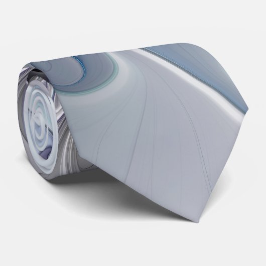 Abstracte matige bloem met blauw stropdas (Opgerold)