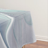 Abstracte matige bloem met blauw tafelkleed (Voorbeeld)