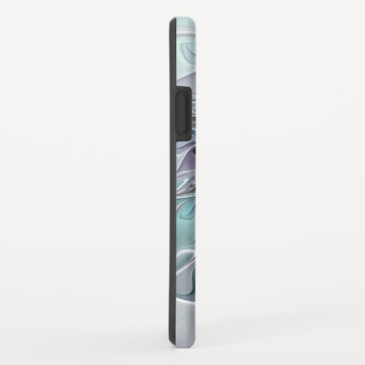 Abstracte matige fractale ventilator met blauw mon Case-Mate iPhone case (Achterkant/rechts)