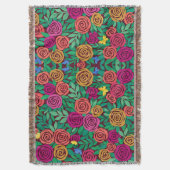 Abstracte Matisse Rozen Vlinders Dekens Deken (Voorkant Verticaal)