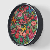 Abstracte Matisse Rozen Vlinders Kunst Klokken (Hoek)