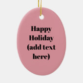 Abstracte Matisse Stijl voegt tekst keramische ver Keramisch Ornament (Achterkant)