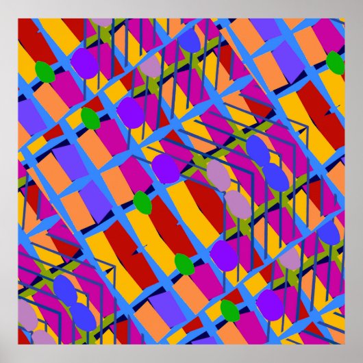 Abstracte Matisse Style Shapes, Poster (Voorkant)