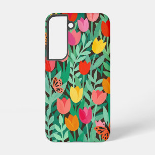 Abstracte Matisse Tulpen Vlinders Samsung Hoesjes Galaxy Hoesje