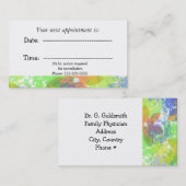 Abstracte medische benoeming afsprakenkaartje (Voorkant / Achterkant)