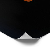 Abstracte mediterende Boeddha moderne kunst schild Poster (Hoek)