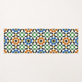 Abstracte mediterrane Tegels Yoga Mat (Voorkant (horizontaal))
