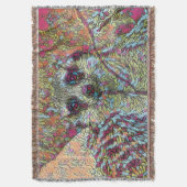 Abstracte Meerkat Deken (Voorkant Verticaal)