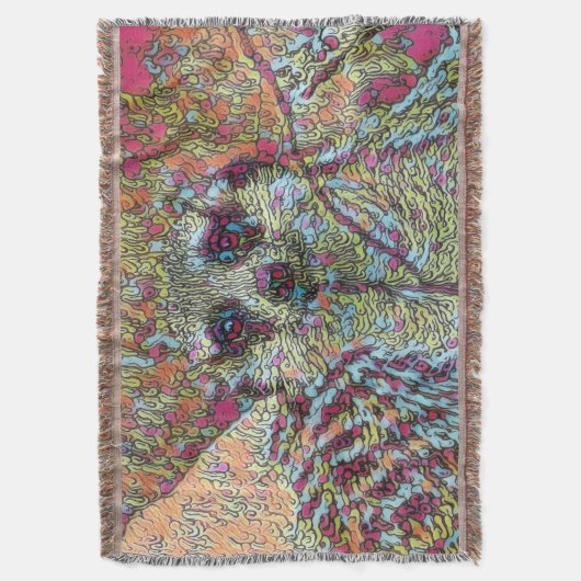 Abstracte Meerkat Deken (Voorkant Verticaal)